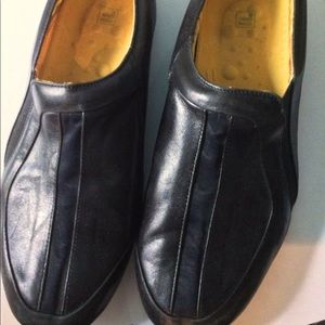 COPY - FILA Vice Versa Black Leather Slip on Driving Shoes Size 10